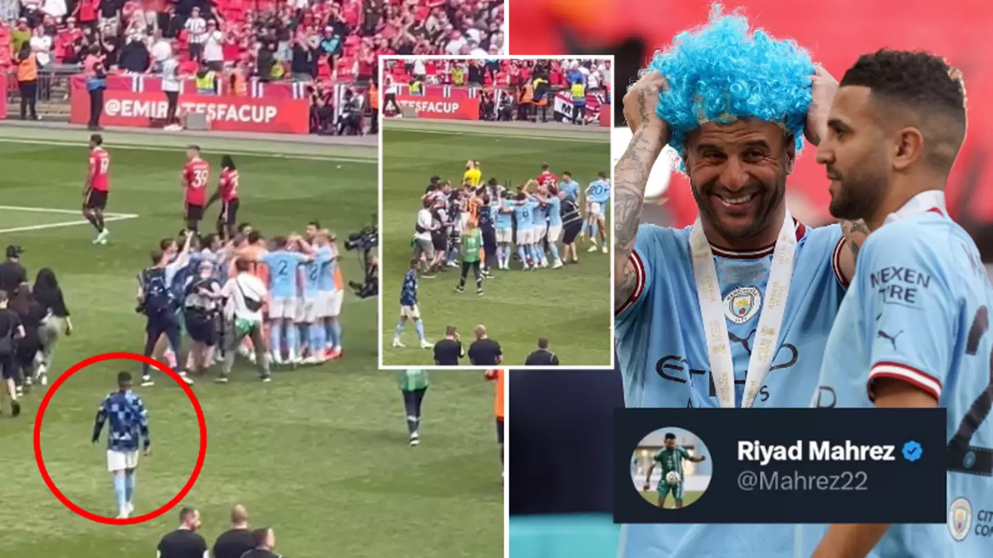 Riyad Mahrez ruthlessly hits out at fan who criticised his attitude at FA Cup final