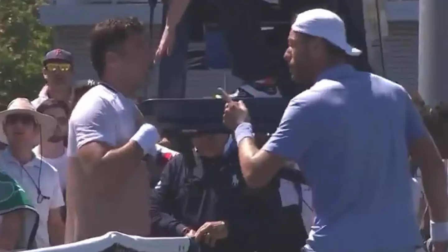 US Open opponents almost come to blows in heated incident
