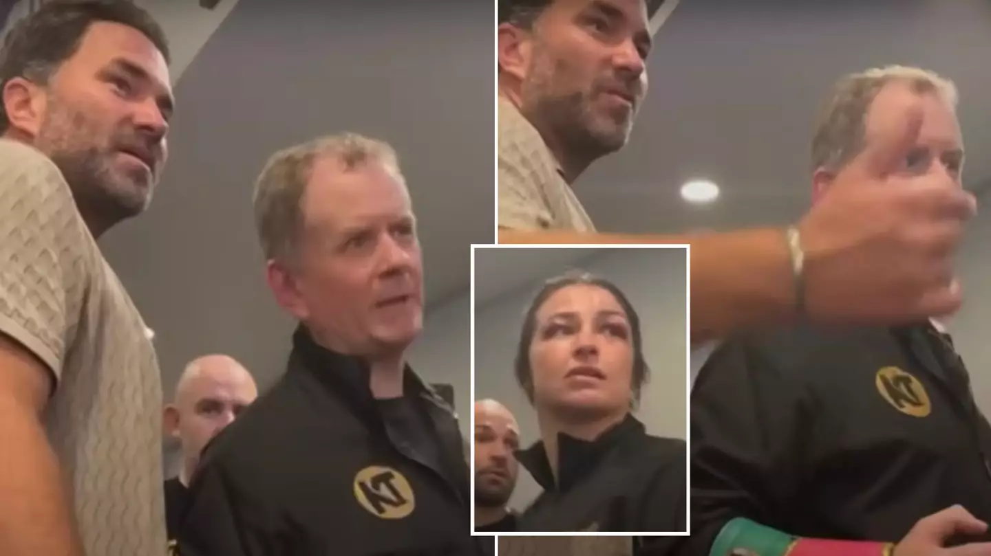 Controversy as Eddie Hearn makes threat at Jake Paul vs Mike Tyson event as footage of backstage drama emerges