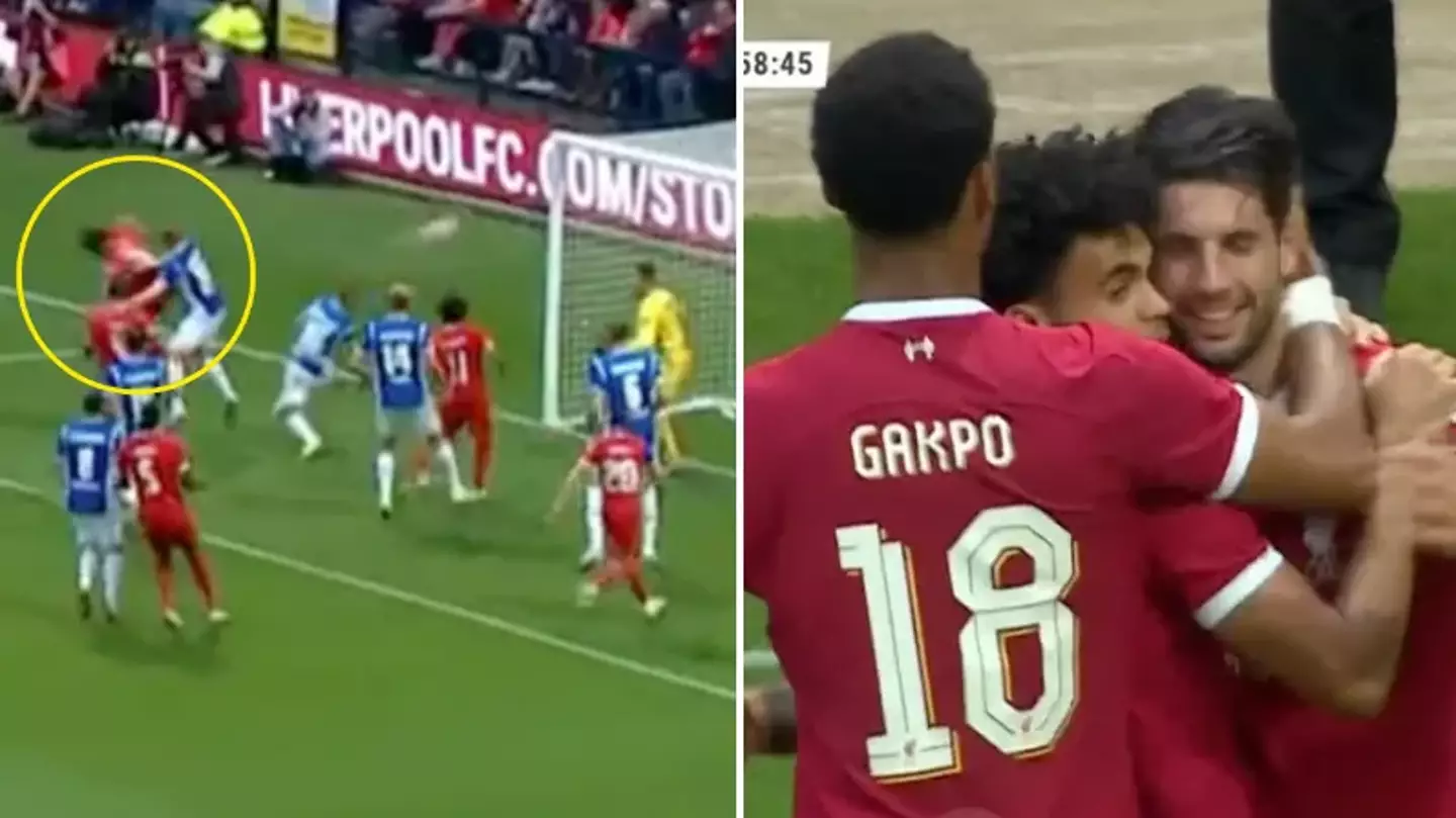 Luis Diaz scores outrageous flick goal against Darmstadt, Liverpool fans can't get enough of it