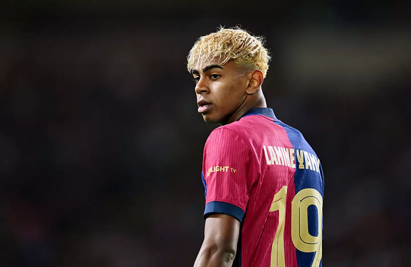 Lamine Yamal has made 100 appearances for Barcelona. (Image: Getty)