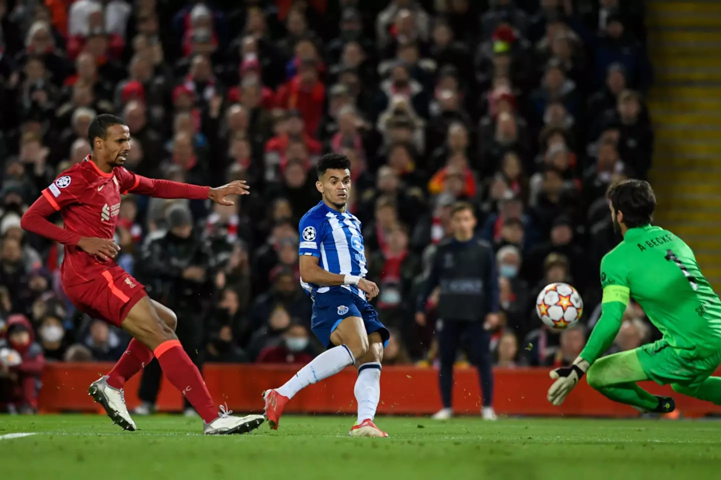 Diaz was in action against Liverpool earlier this season. Image: PA Images