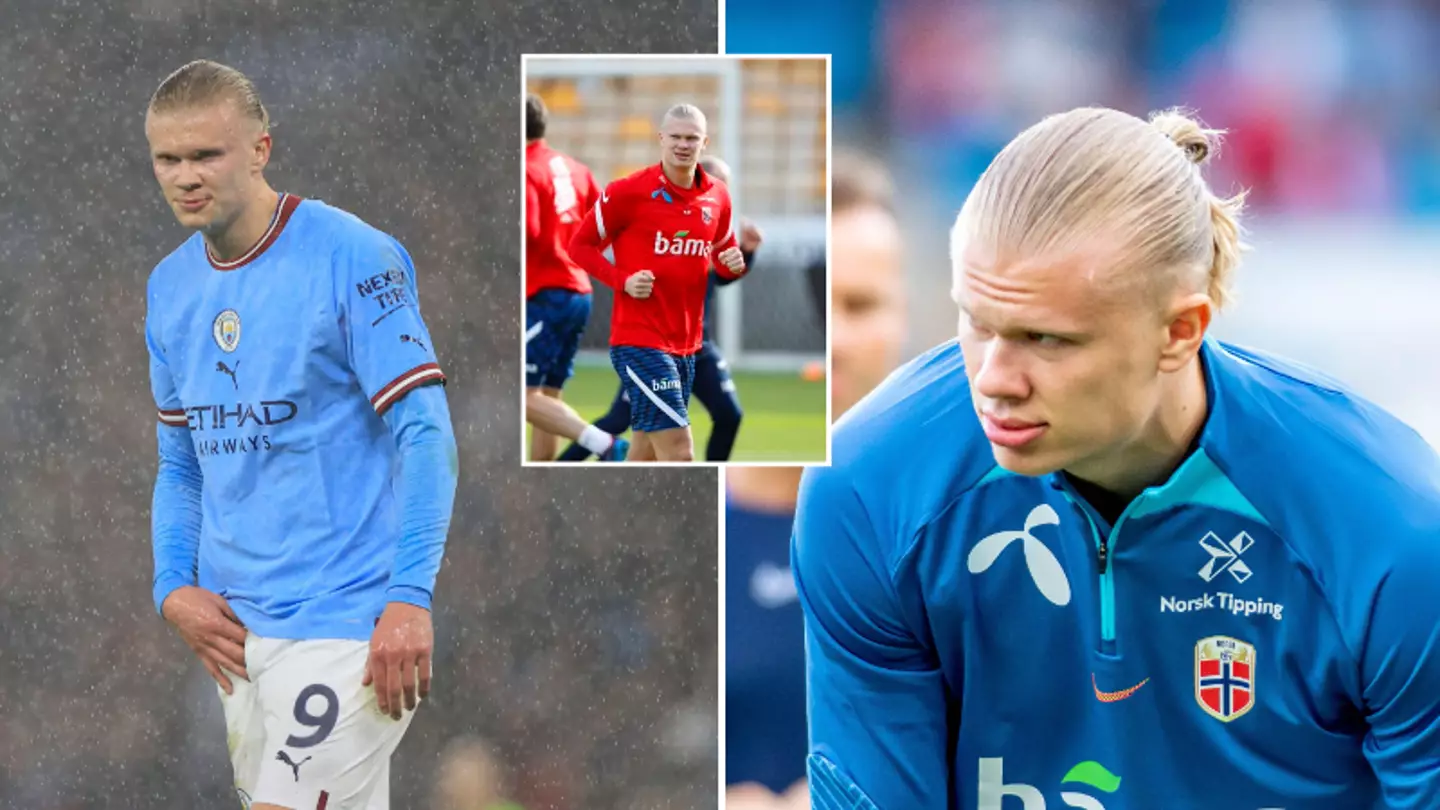 Erling Haaland has left the Norway training camp with an injury