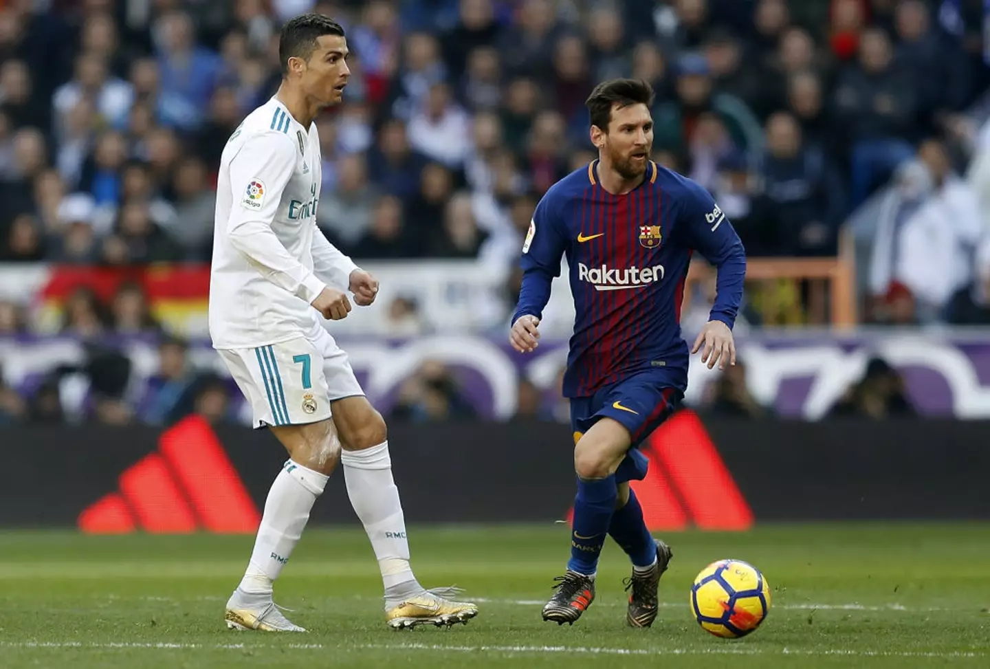 Lionel Messi and Cristiano Ronaldo are widely considered to be the two greatest footballers of all time. (Image: Getty)