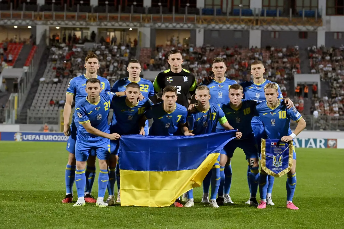 Ukraine and Belarus are banned from playing one another. Image: Getty