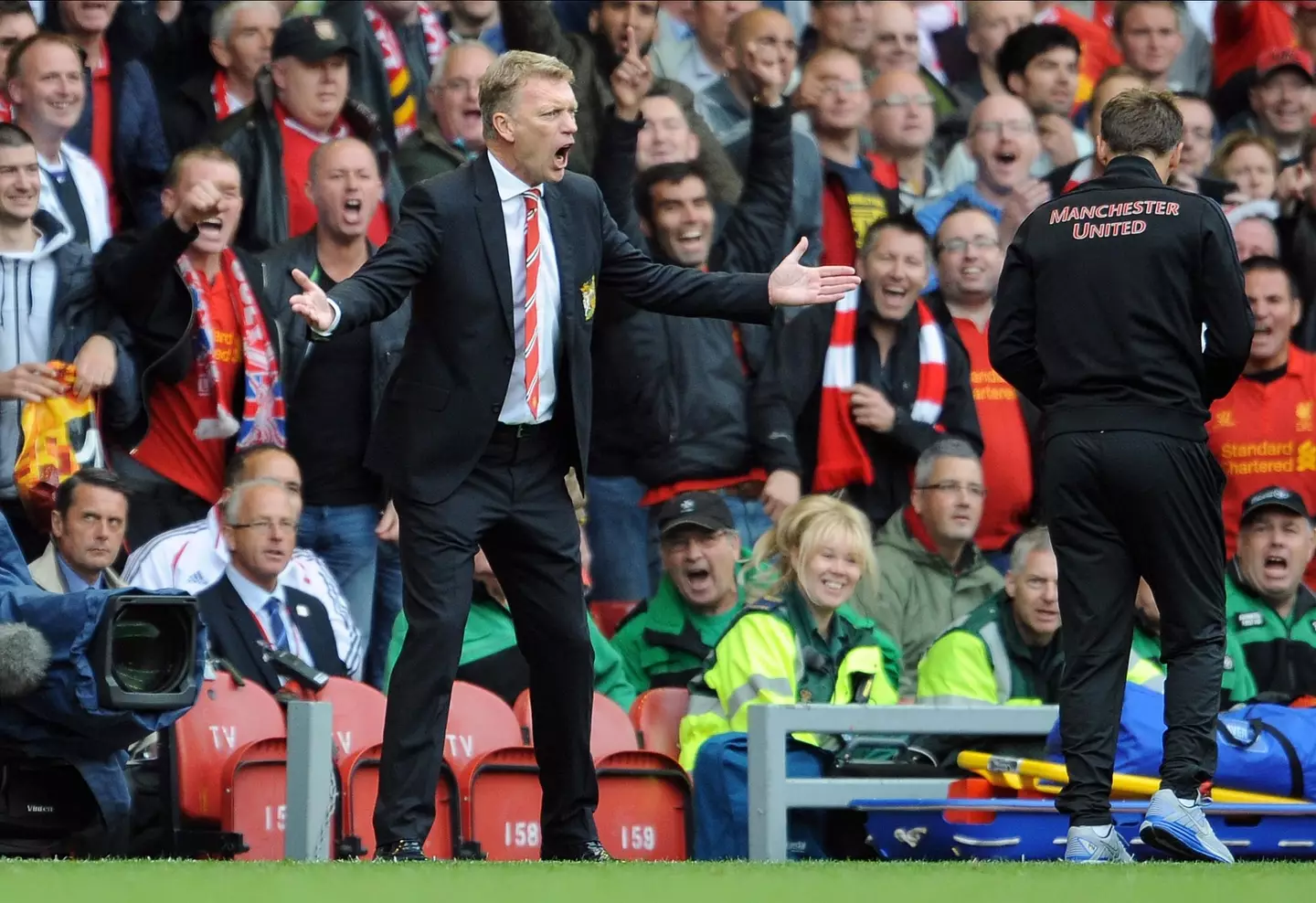 Moyes suffered a 1-0 defeat to Liverpool early on in his short spell as United manager (Image: Alamy)