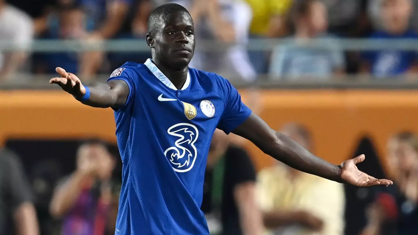 Malang Sarr with his hands up during Arsenal defeat. (Chelsea FC)