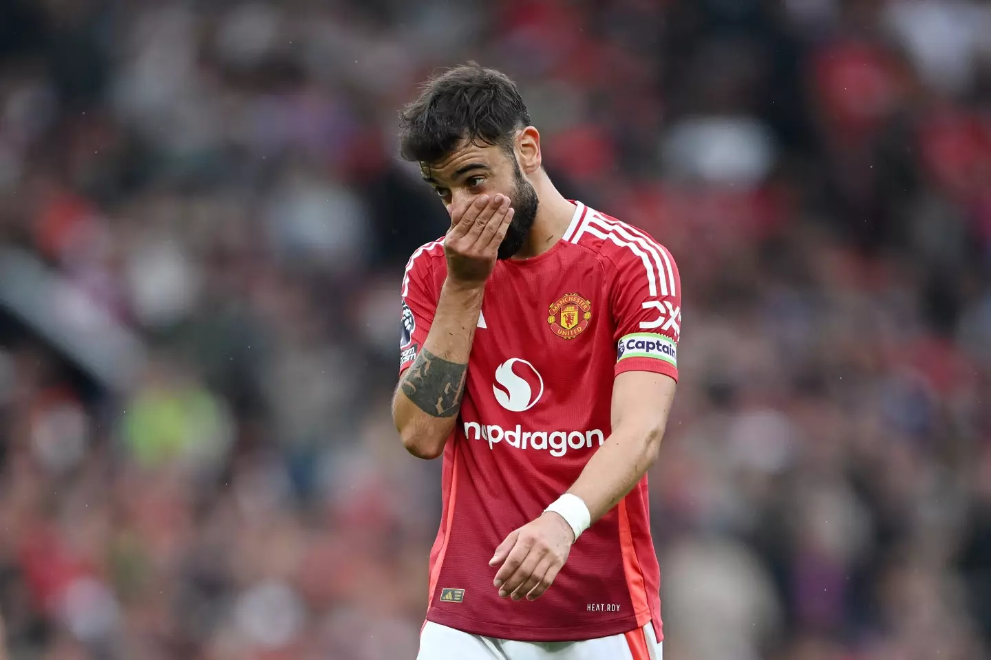 Manchester United captain Bruno Fernandes. (