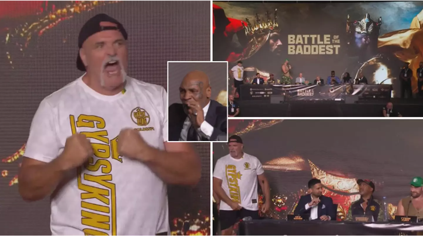 John Fury tries to scrap with Mike Tyson during chaotic Tyson Fury vs Francis Ngannou press conference