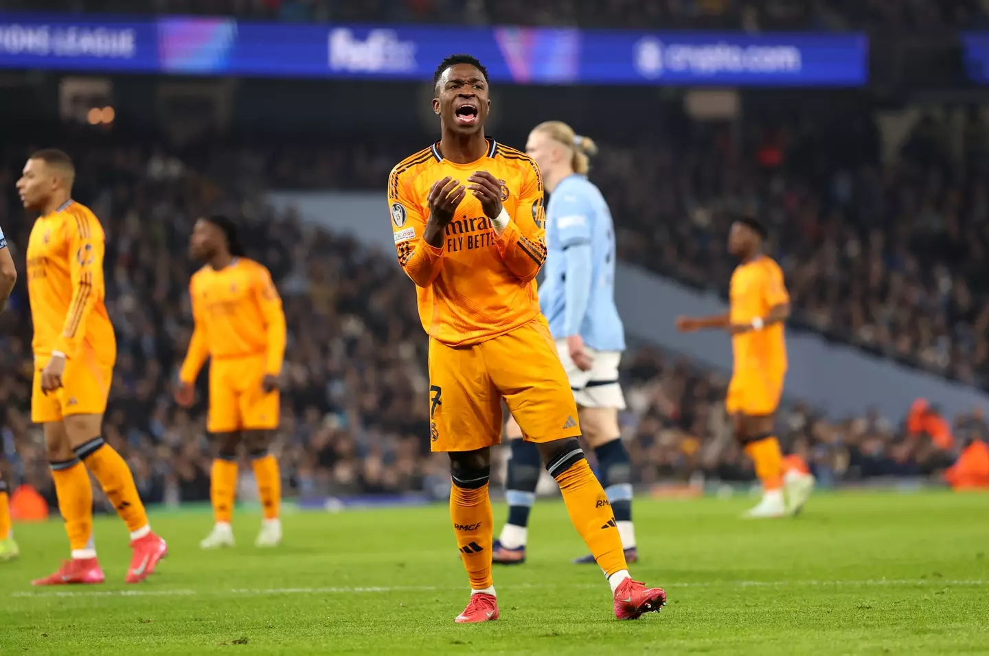 Vinicius was named the Player of the Match after Real Madrid beat Manchester City. Image credit: Getty