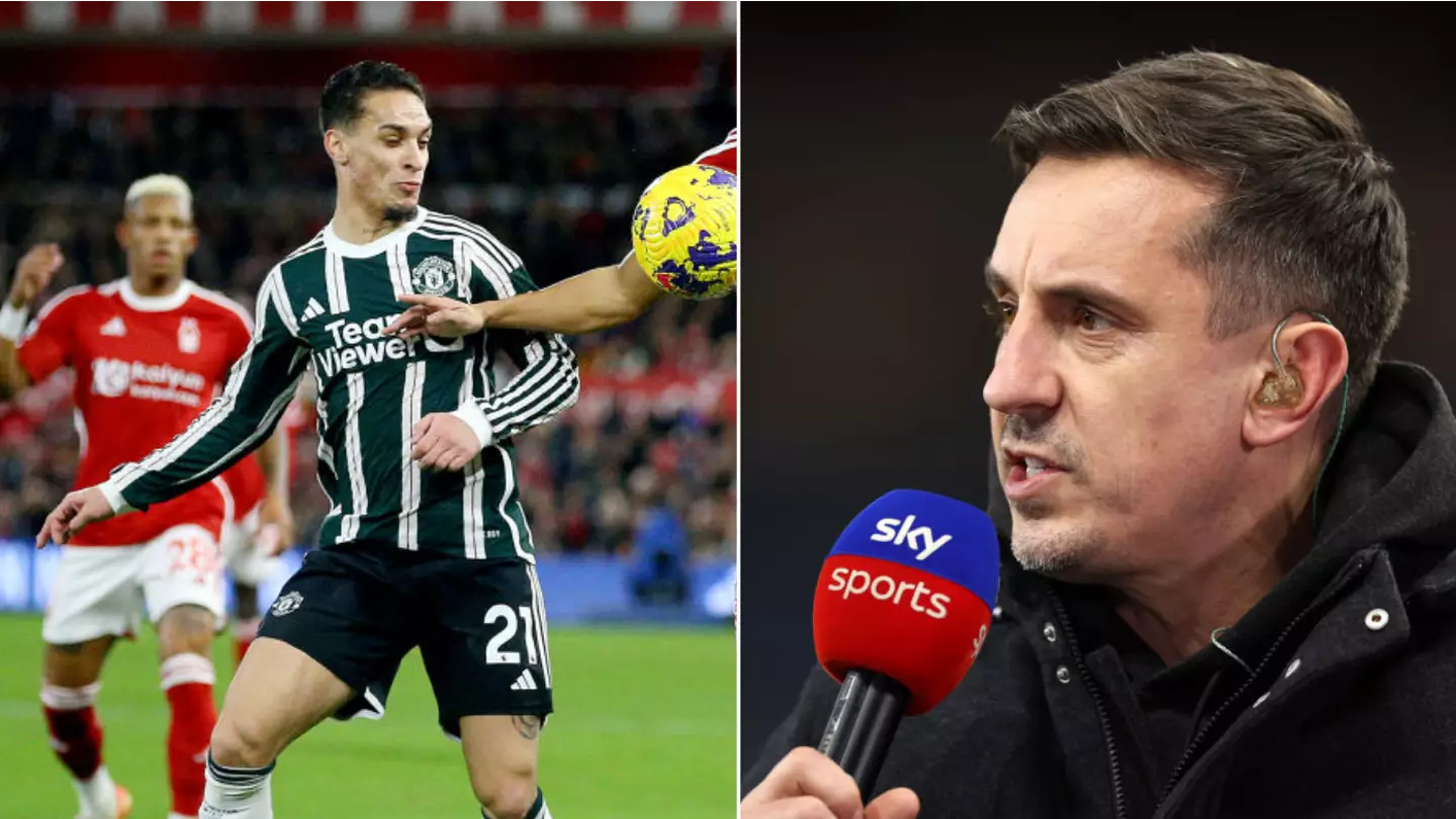 Man United fans genuinely can't believe what Gary Neville said about Antony during Forest match