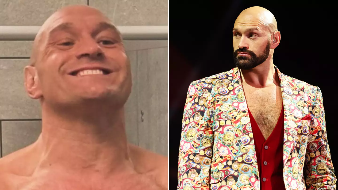 Picture of Tyson Fury's physique emerges ahead of Oleksandr Usyk bout and fans think the fight is already done