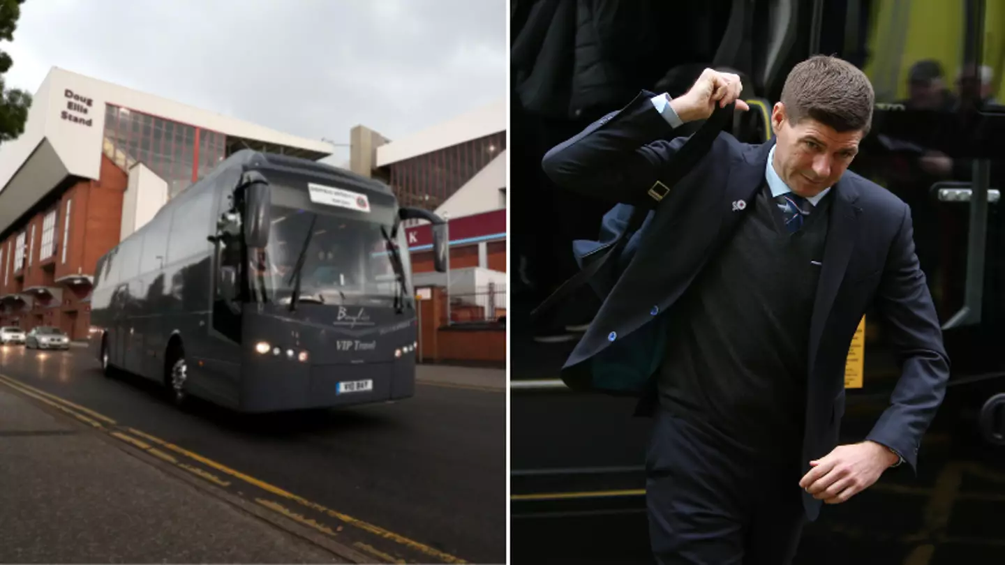 Steven Gerrard travelled on team coach despite being sacked by Aston Villa