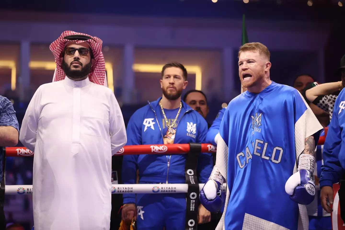 Turki Alalshikh signed Canelo Alvarez to a lucrative four-fight deal. Image: Getty