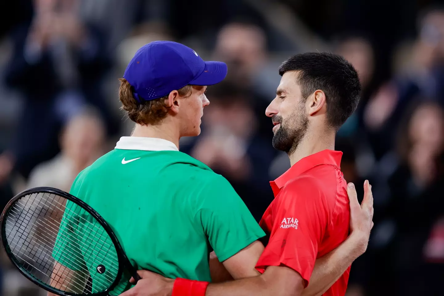 Jannik Sinner and Novak Djokovic could face off at Wimbledon. Image: Getty