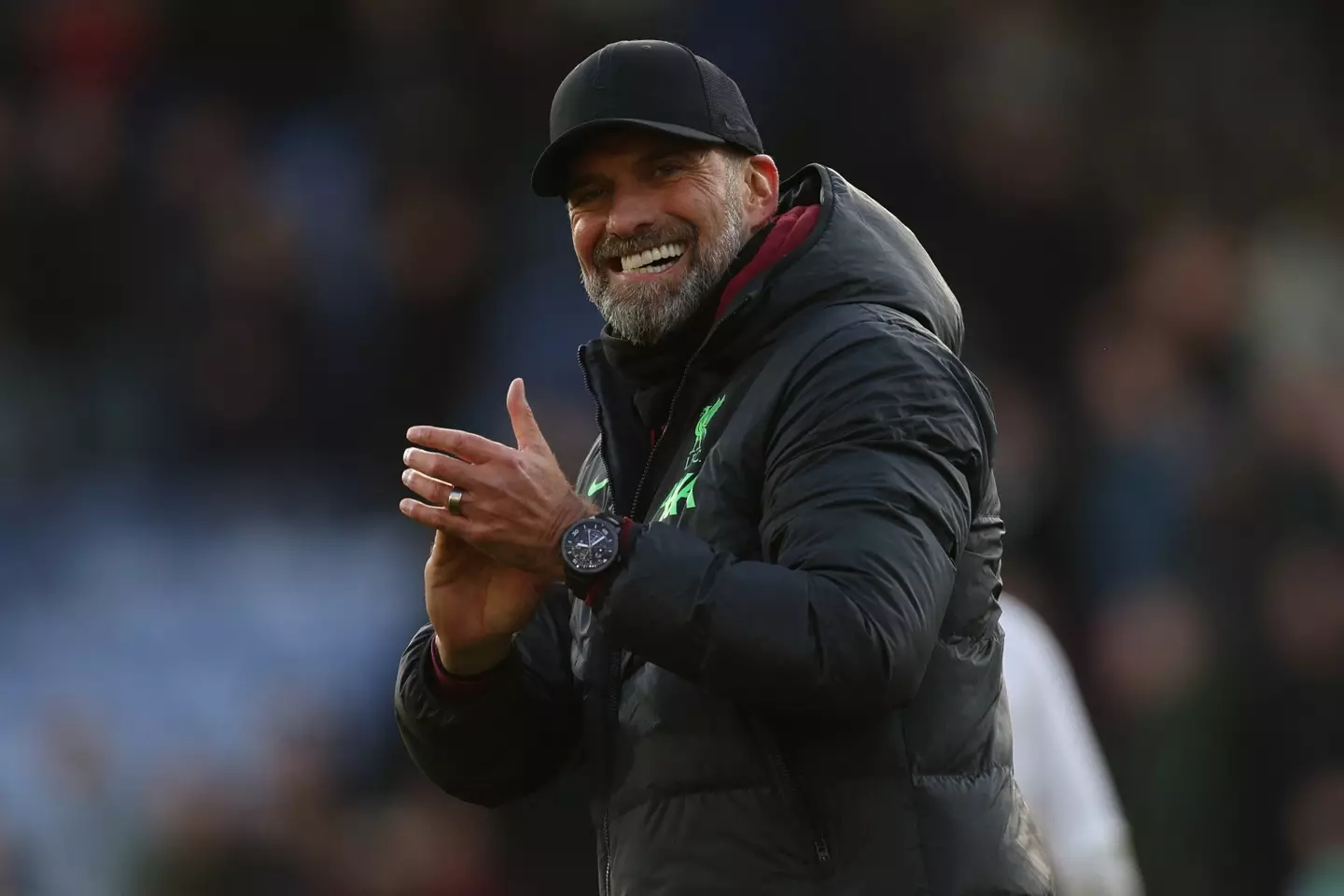 Jurgen Klopp celebrates Liverpool's win over Crystal Palace. Image: Getty