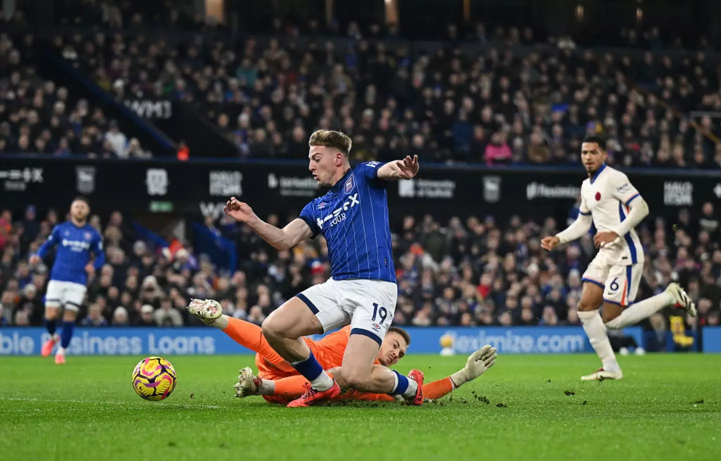 Liam Delap won a penalty for Ipswich (Credit:Getty)