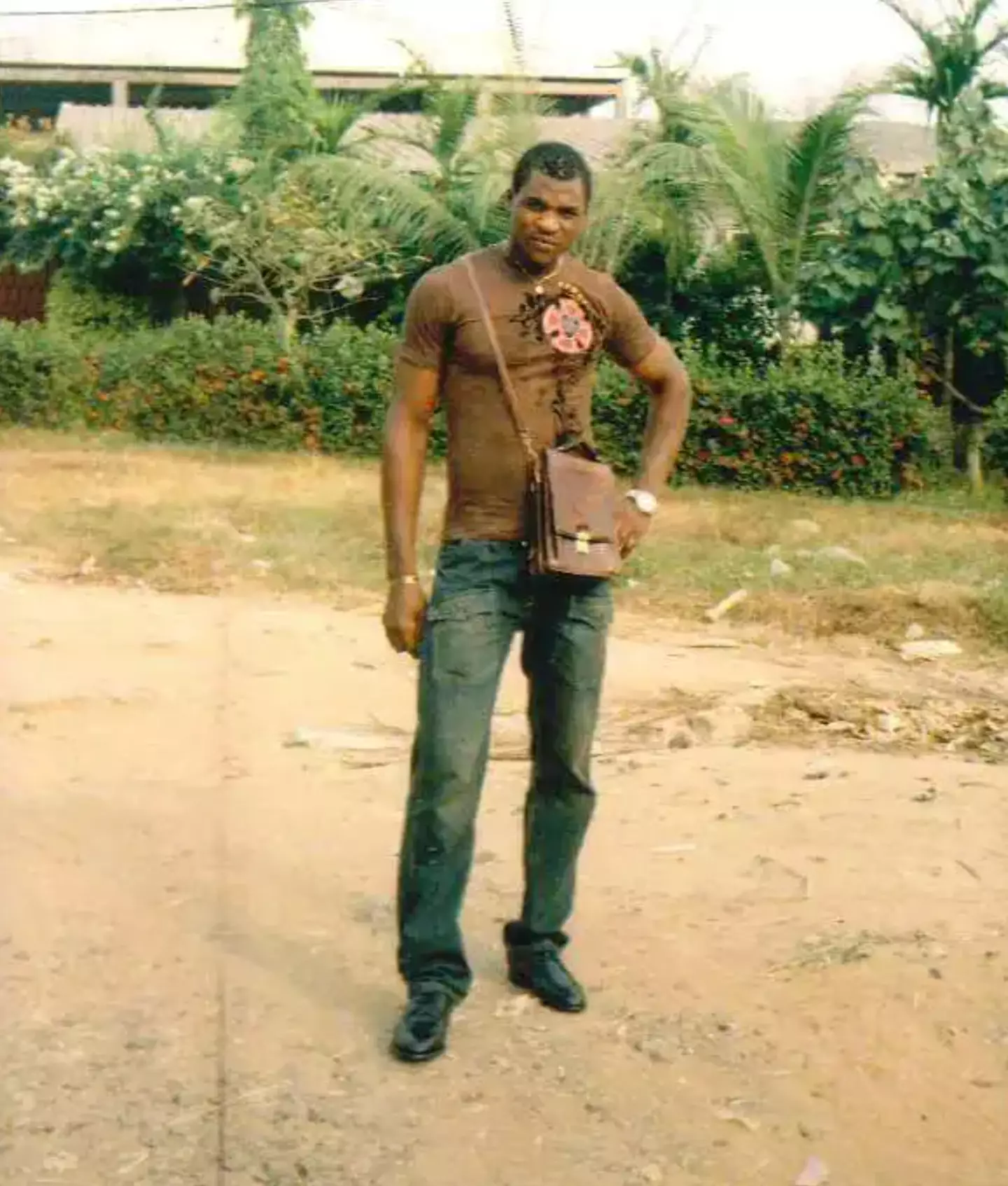 Francis Ngannou during his childhood in Cameroon. Image: Francis Ngannou/Instagram