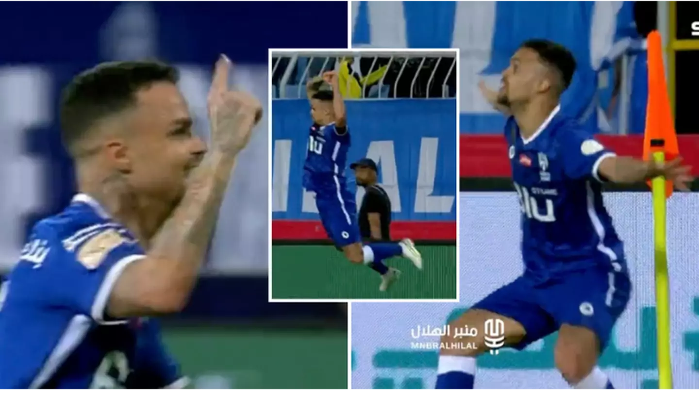 Al Hilal player performs Cristiano Ronaldo celebration after boosting star's title chances