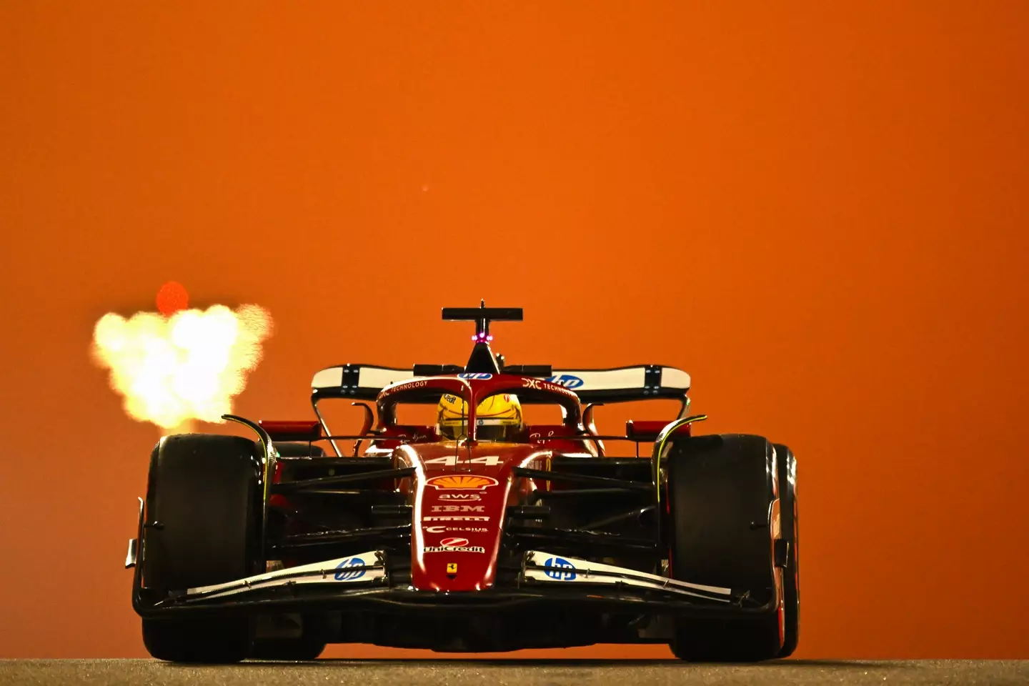 Lewis Hamilton during testing at Yas Marina (Image: Getty)