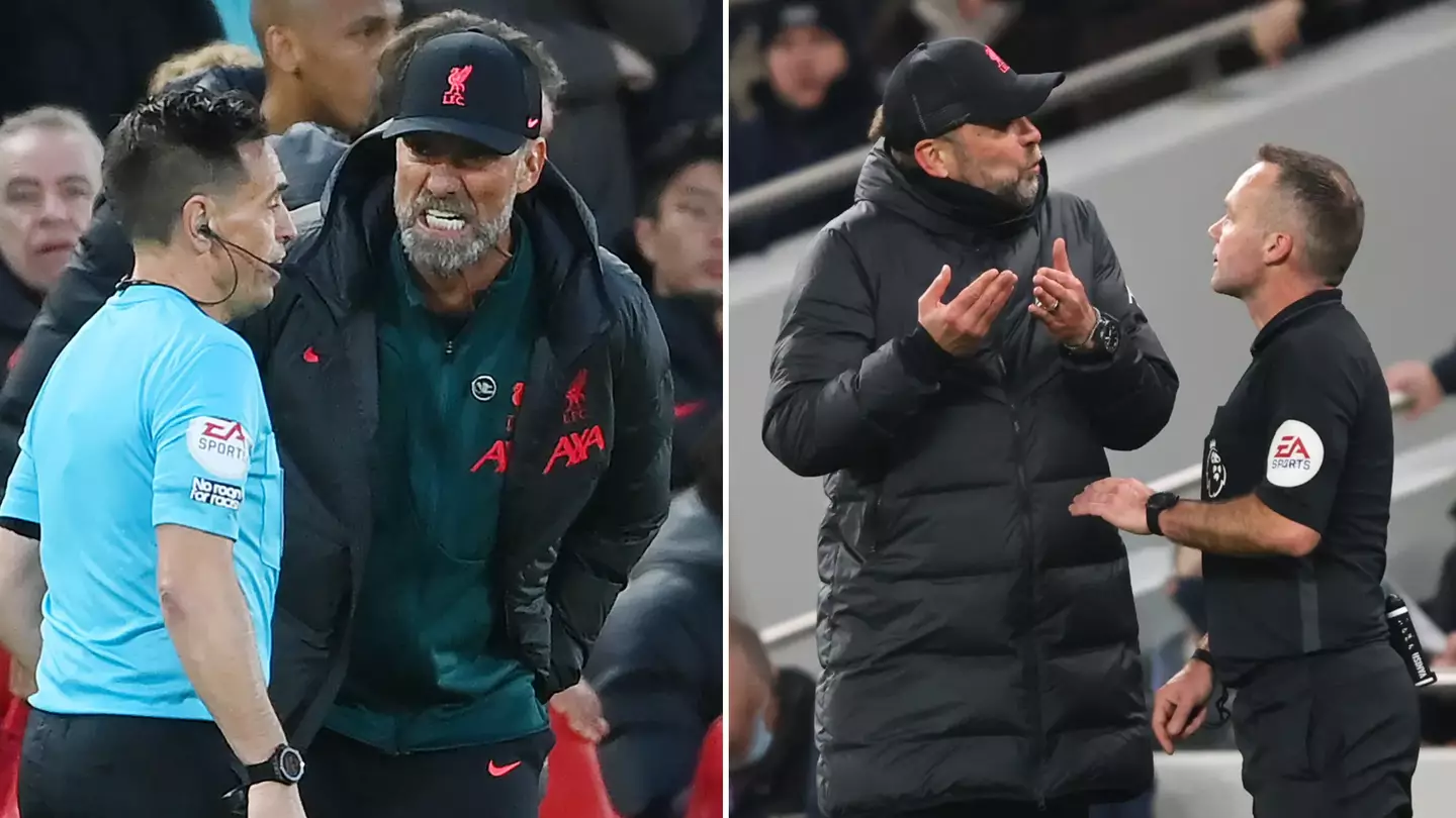 Jurgen Klopp has spent an eye-watering amount on fines for arguing with referees during Liverpool career