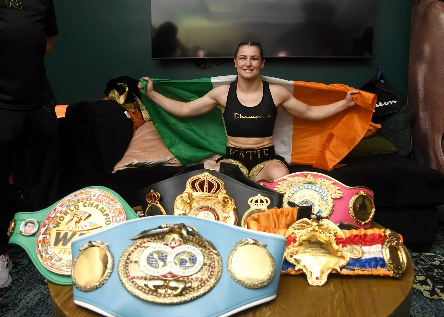 Katie Taylor has received backlash after showing support for Conor McGregor. Image: Getty