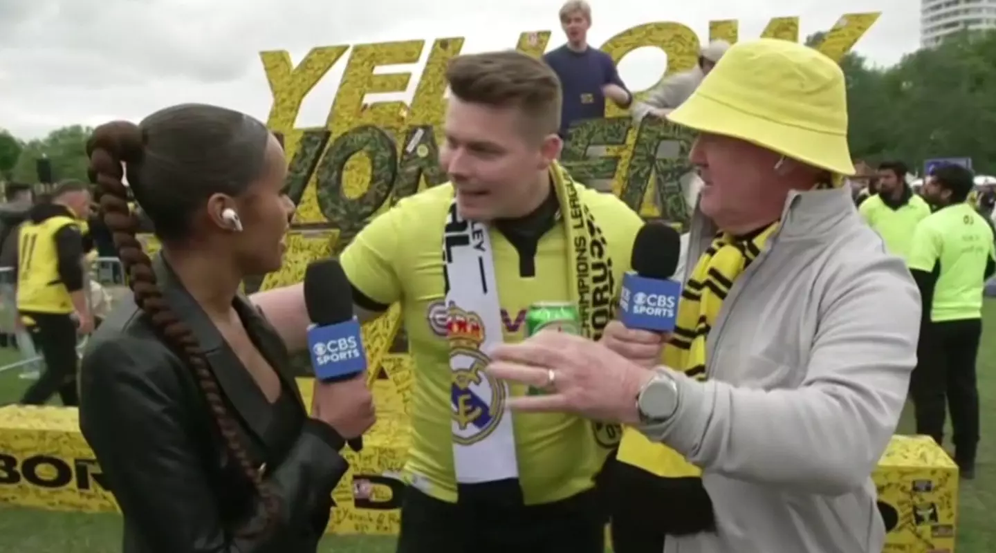 He interrupted the CBS Sports broadcast live on air (CBS Sports)