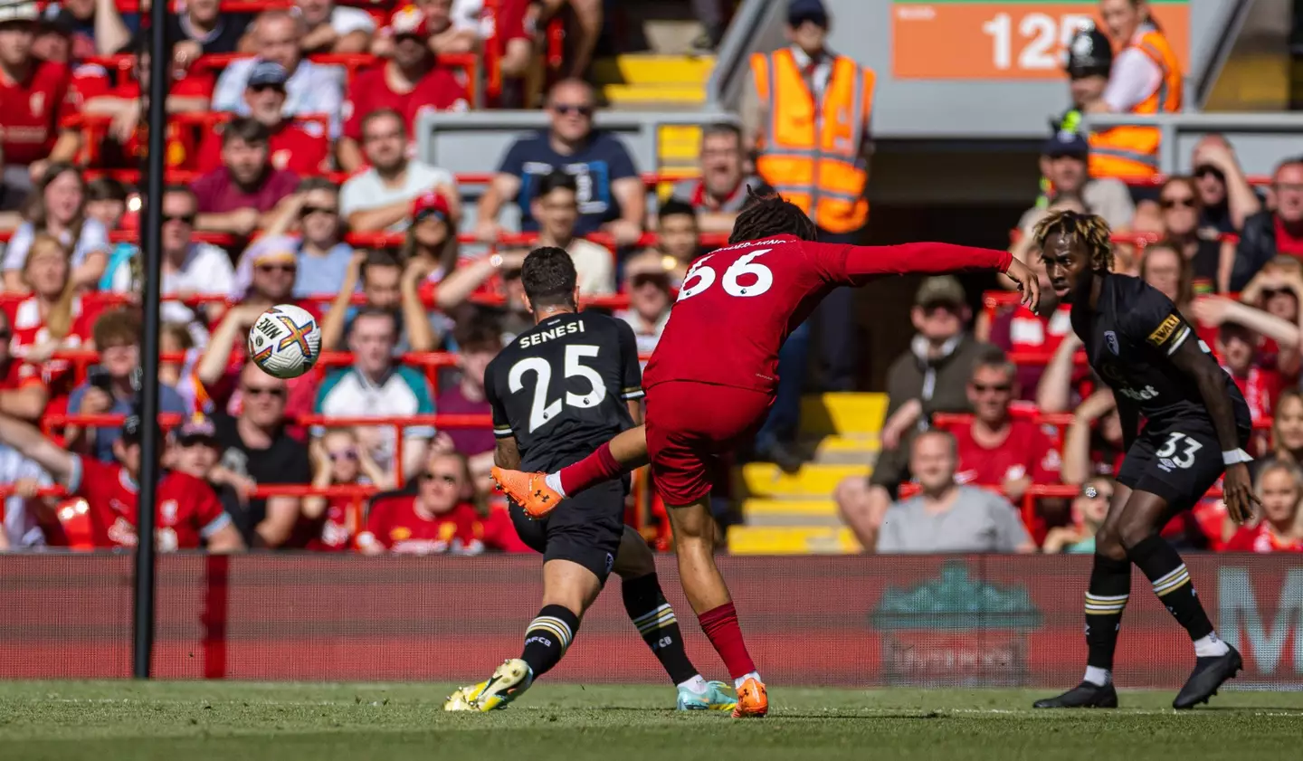 Alexander-Arnold scored a screamer against Bournemouth. (Image