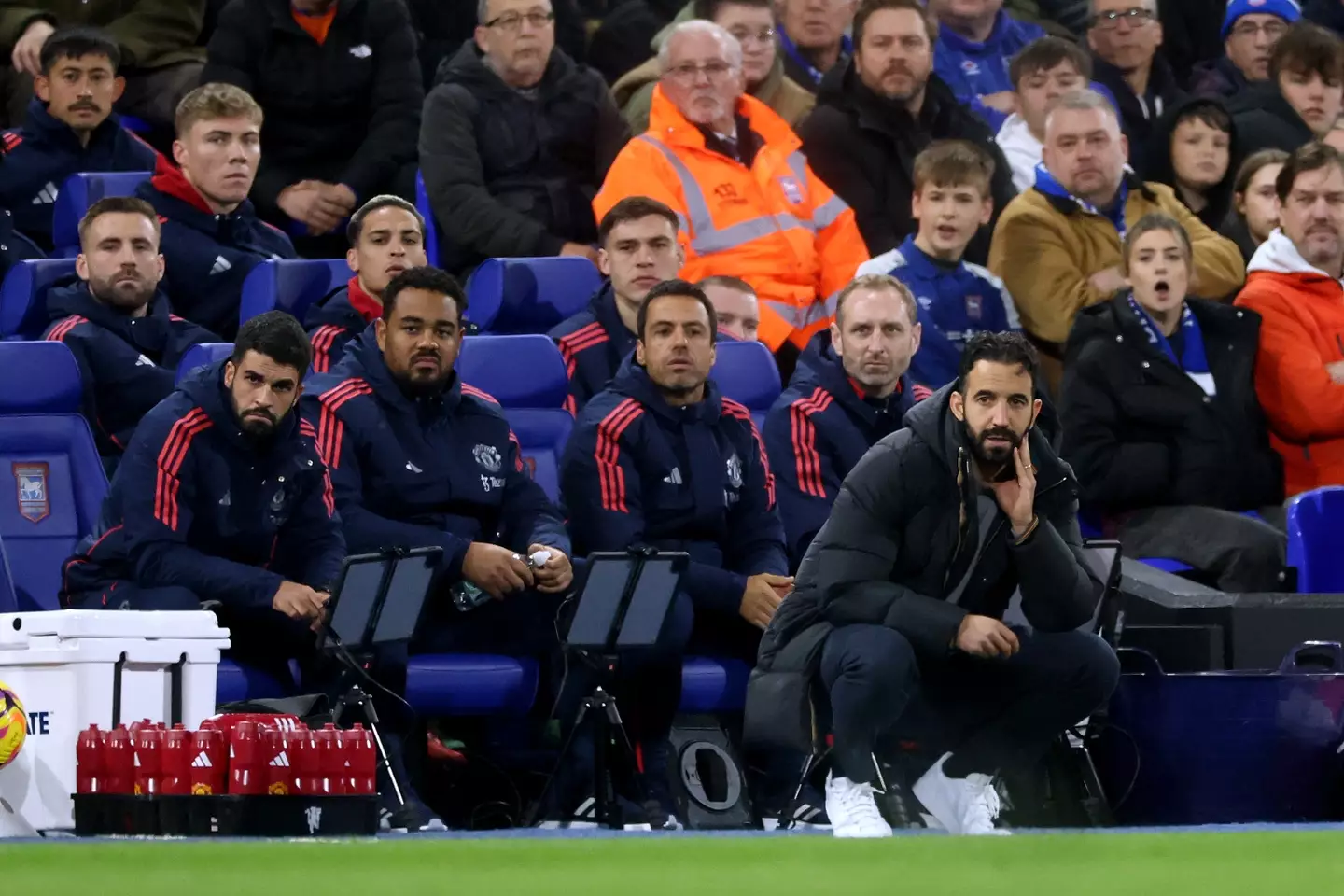 Ruben Amorim has taken charge of Manchester United for the first time. Image