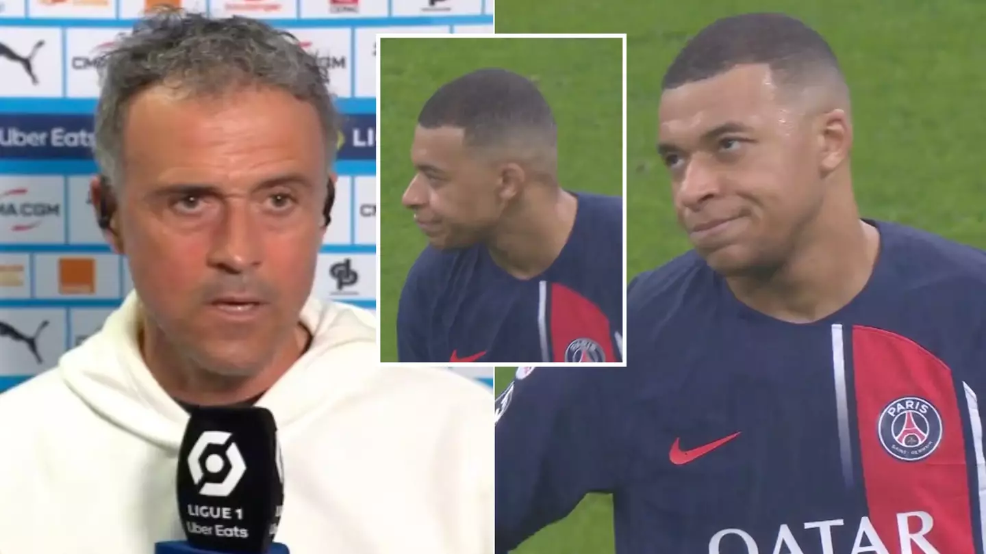 PSG boss Luis Enrique loses his cool when asked why he substituted Kylian Mbappe 