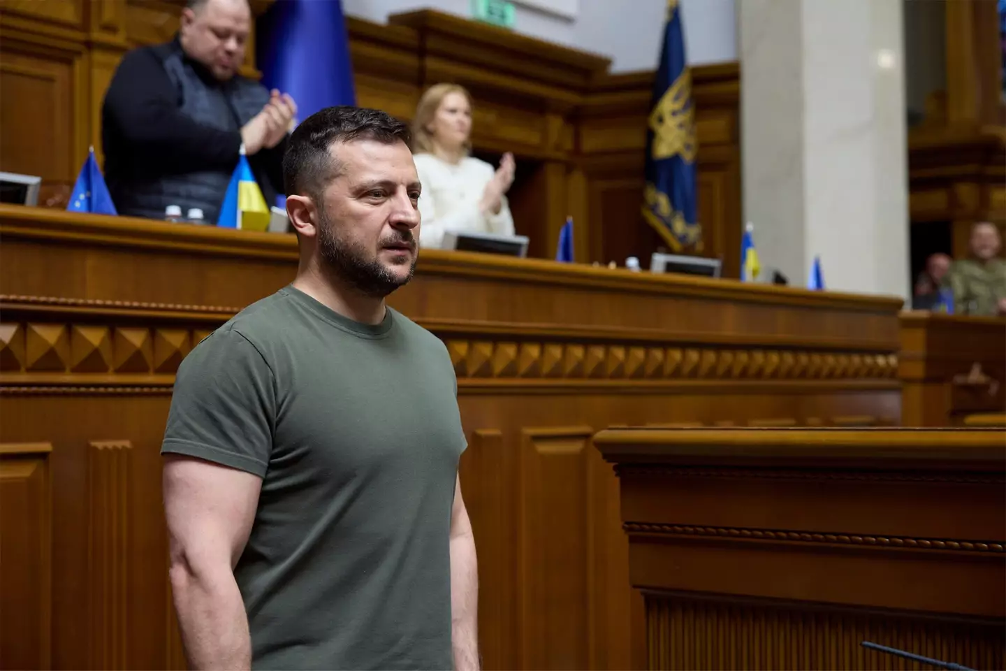 Ukraine's bid to host the World Cup has been sanction by president Volodymyr Zelenskiy (Image: Alamy)