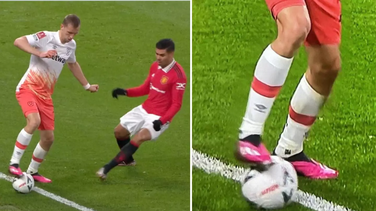 VAR controversy as West Ham go 1-0 up against Man United when ball looked out