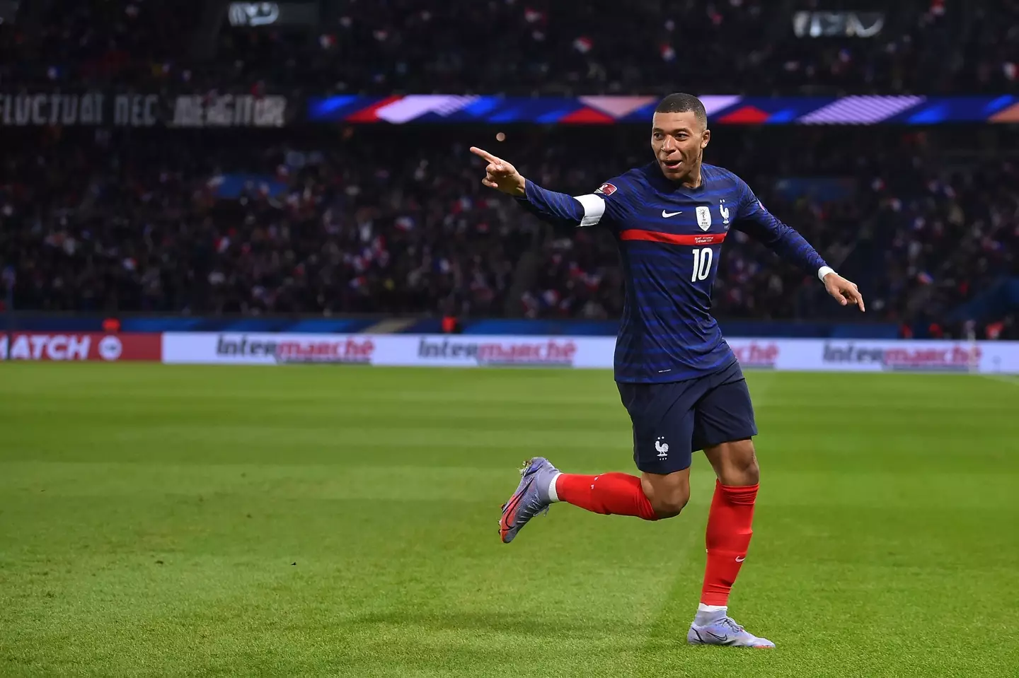 Mbappe became the first France player to score four times in a single game (Getty)