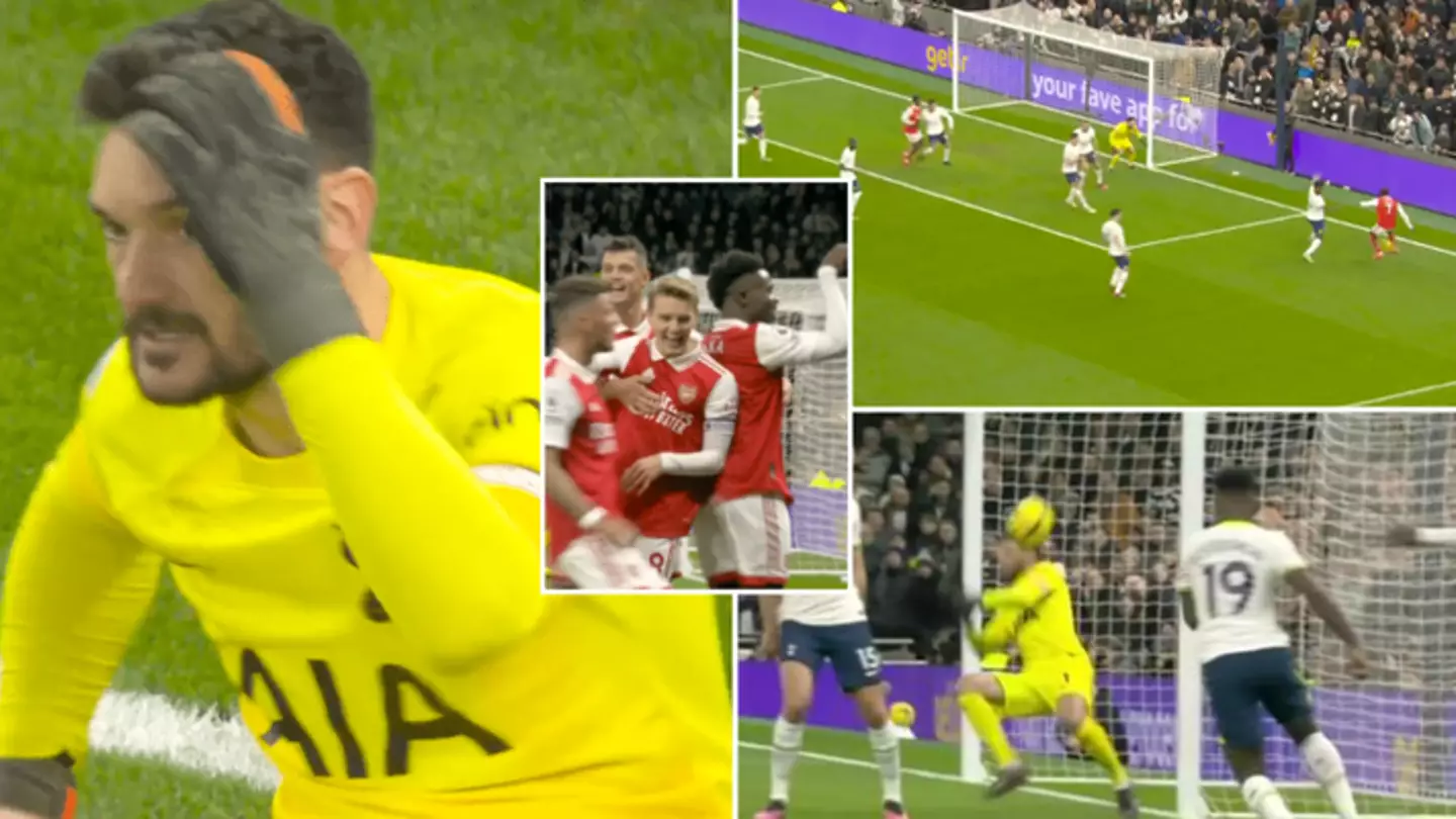 Hugo Lloris drops huge clanger as Arsenal take the lead against Tottenham Hotspur