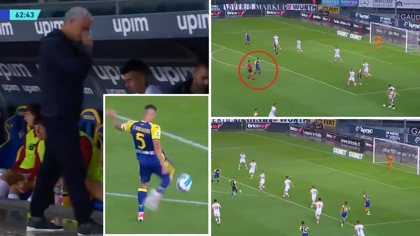 Davide Faraoni Scores Stunning Rocket Of A Volley To Hand Jose Mourinho First Defeat As Roma Manager