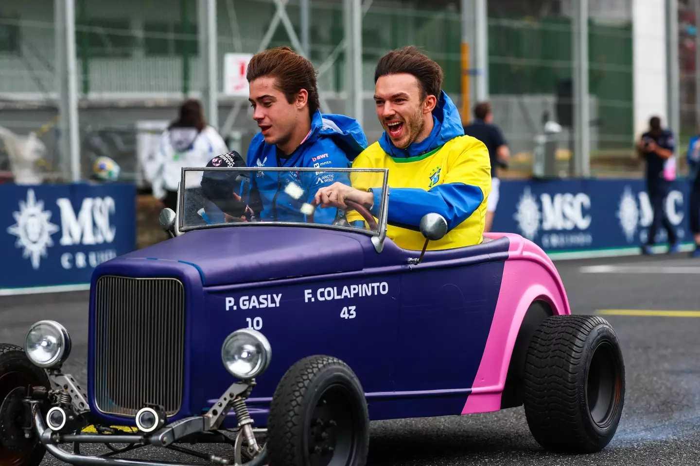 Alpine drivers Franco Colapinto and Pierre Gasly (Image: Getty)