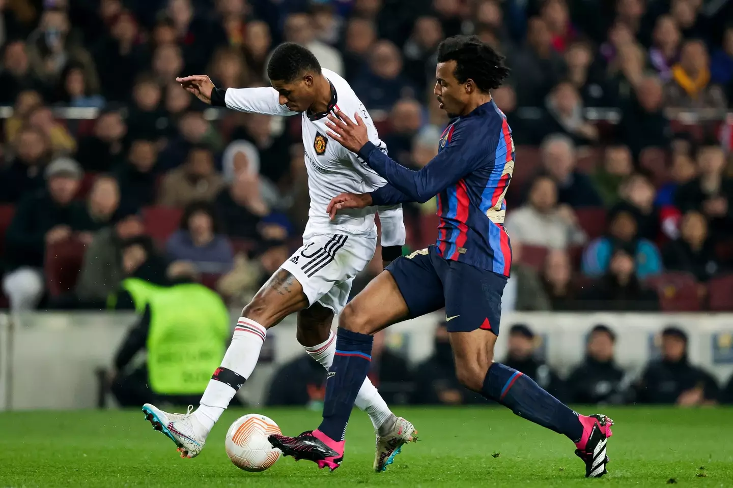 Rashford has formed a friendship with Jules Kounde, who speaks English. Image: Getty