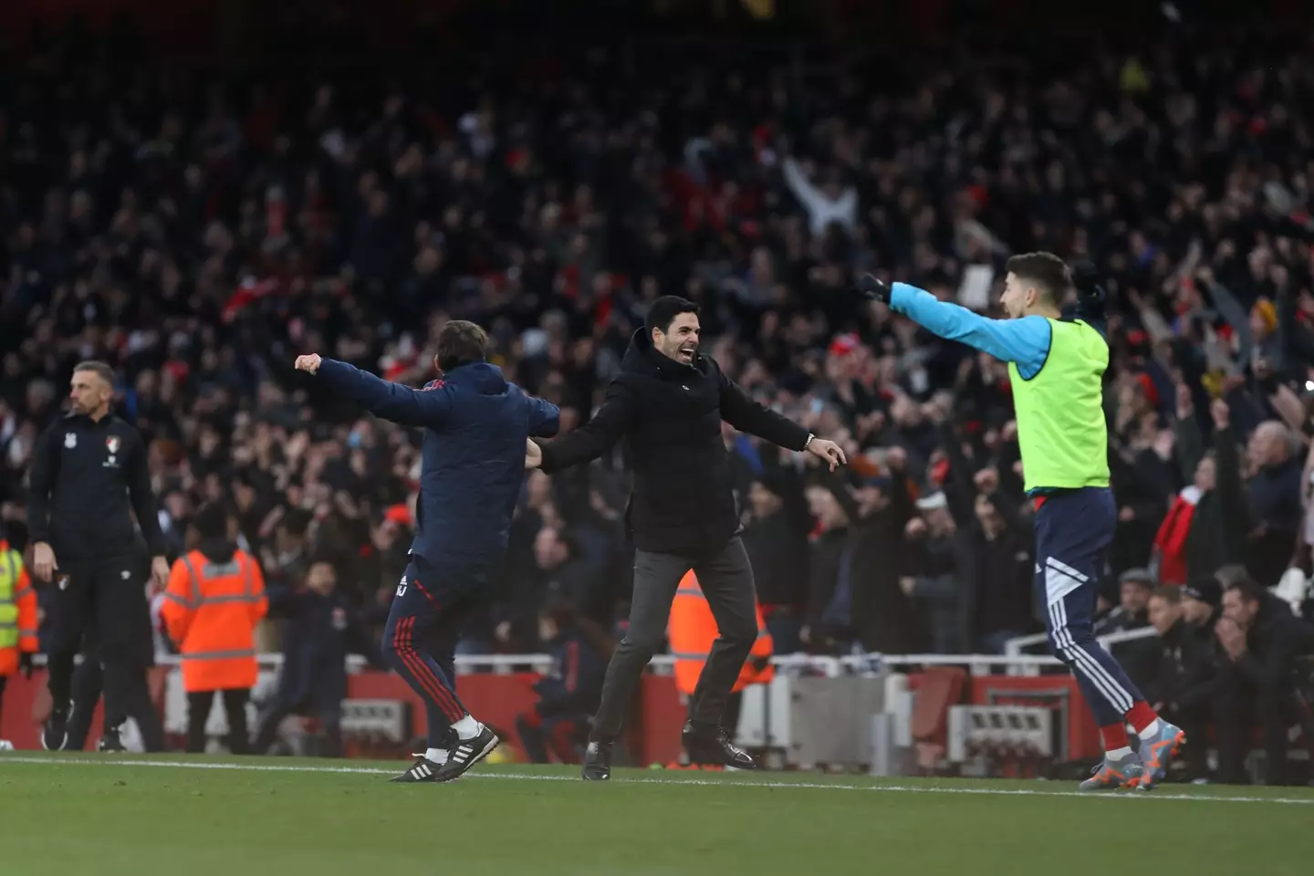 Arsenal's late winner vs Bournemouth sparked wild celebrations. (