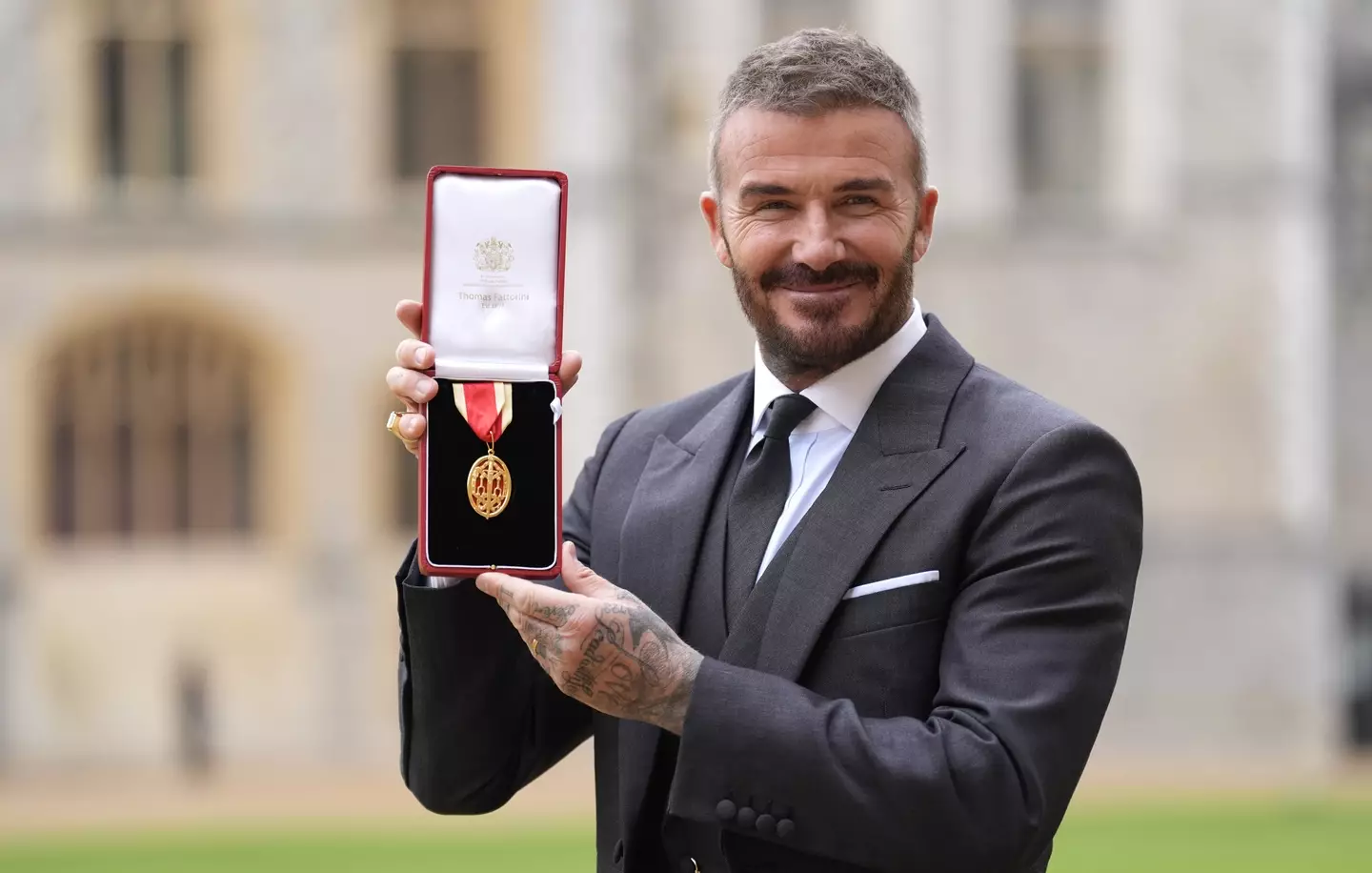 Arise, Sir David Beckham. Image: Getty