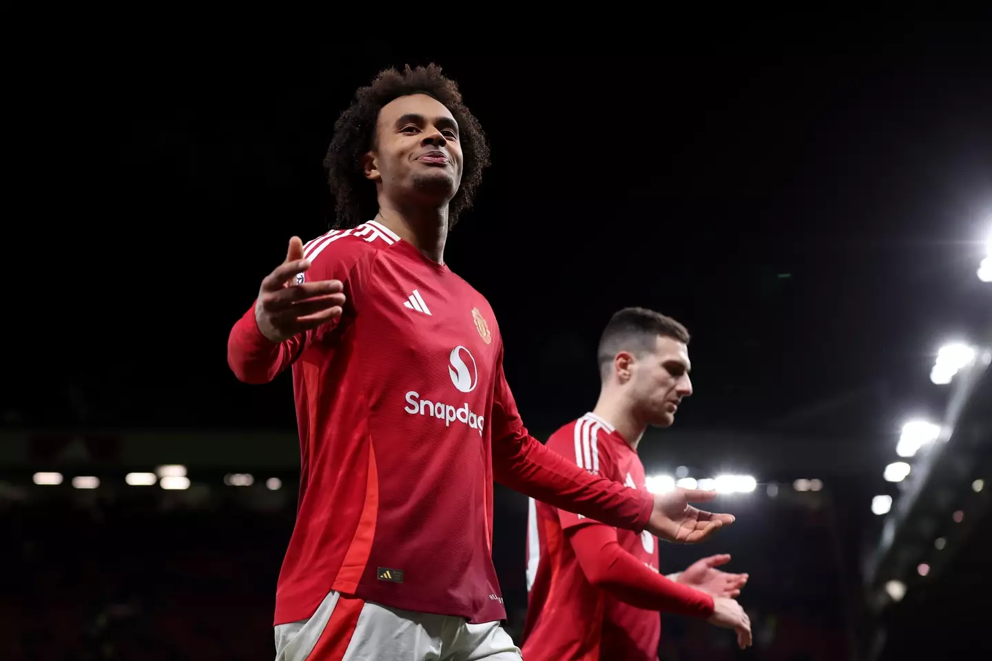 Joshua Zirkzee has impressed United fans in recent weeks. Image: Getty