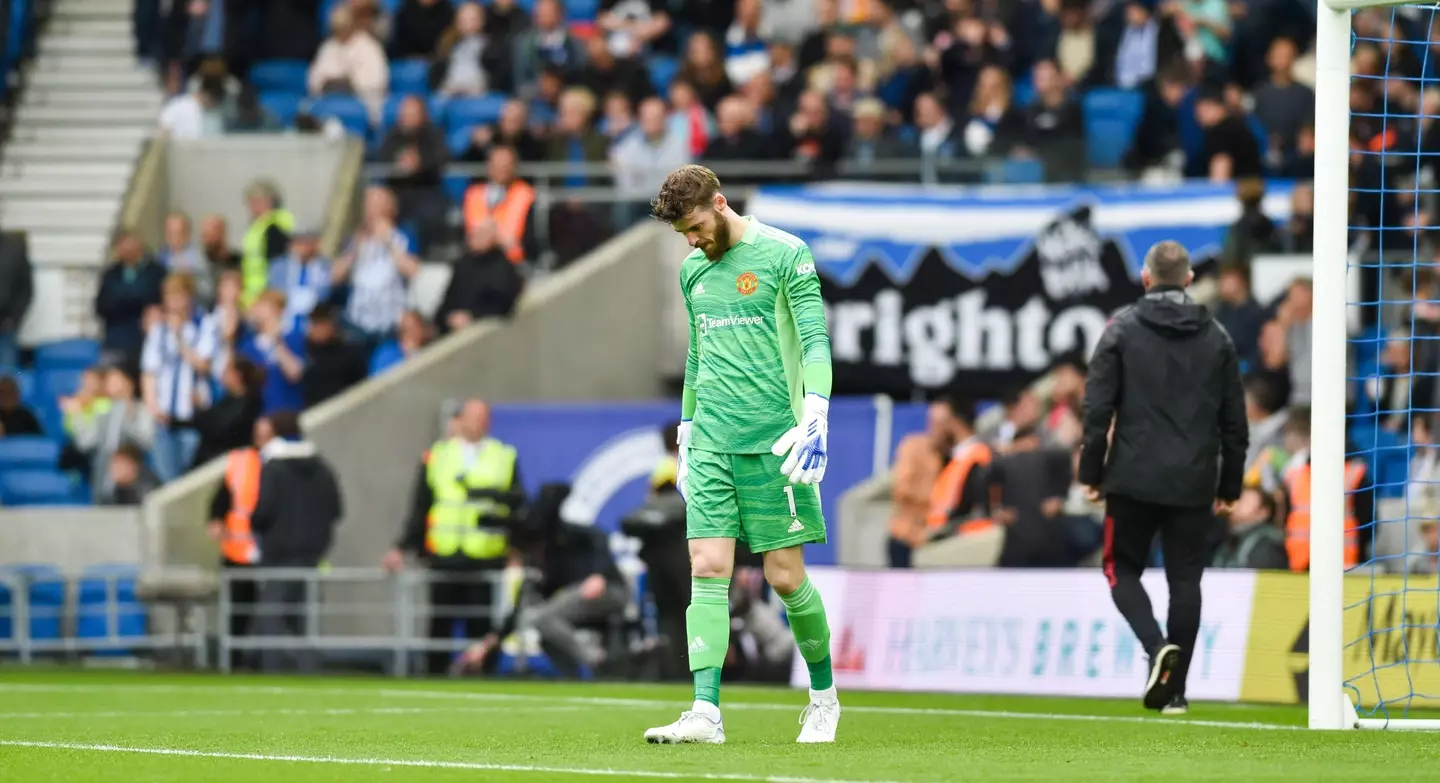 David de Gea after the embarrassing result against Brighton last season. (Alamy)