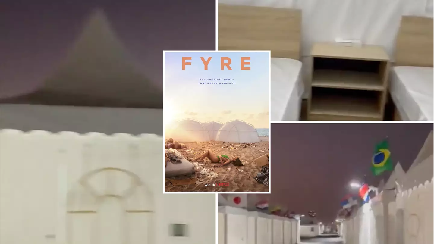 Footage emerges of rooms from Qatar's World Cup tent village, fans are comparing it to Fyre Festival