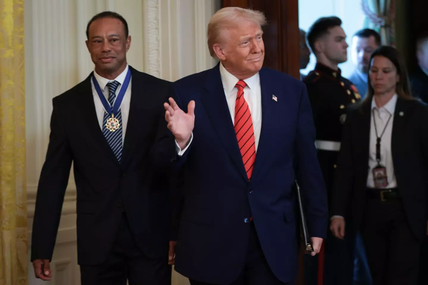 Tiger Woods and Donald Trump (Credit:Getty)