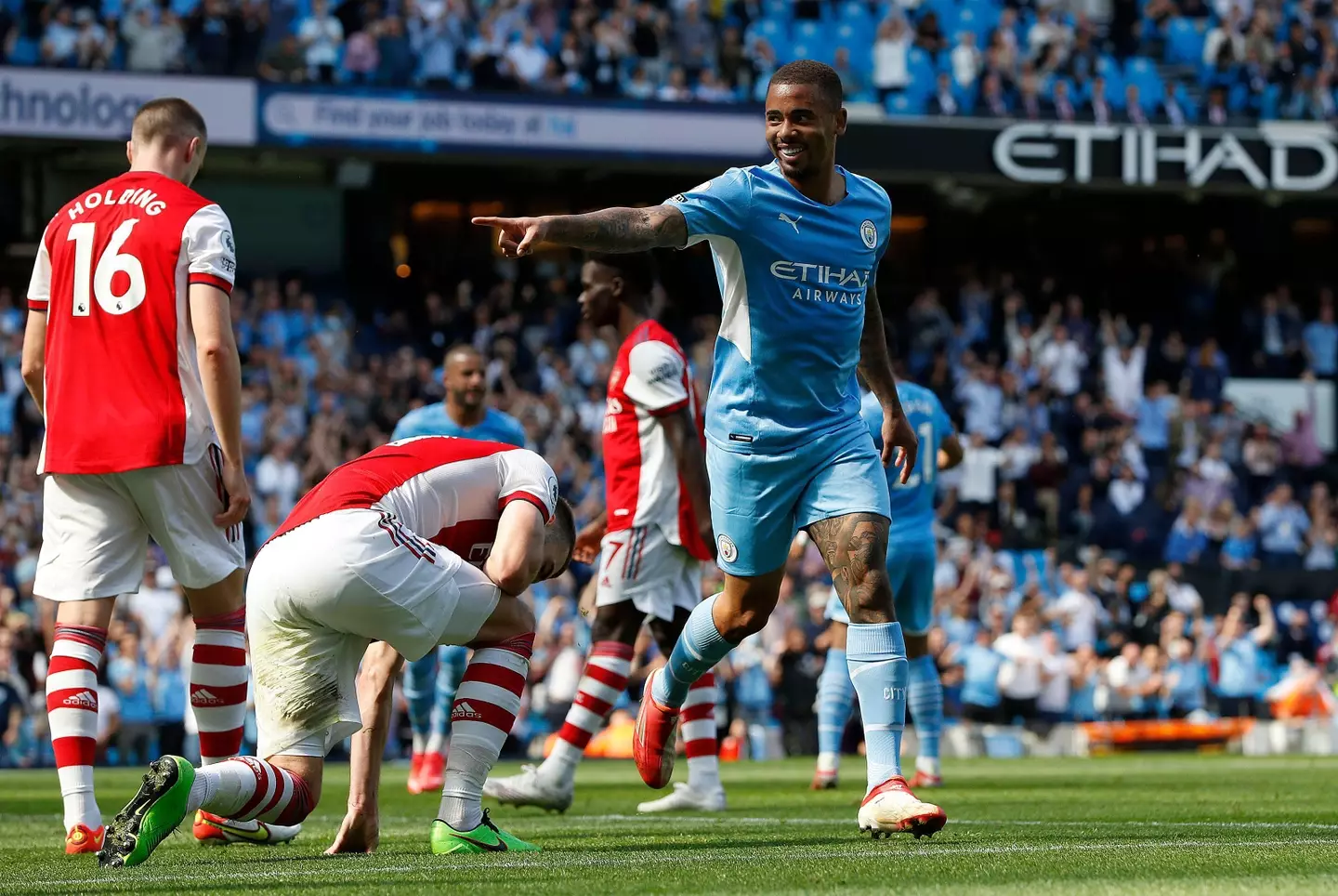 Jesus has scored against Arsenal in the past. Image: Alamy