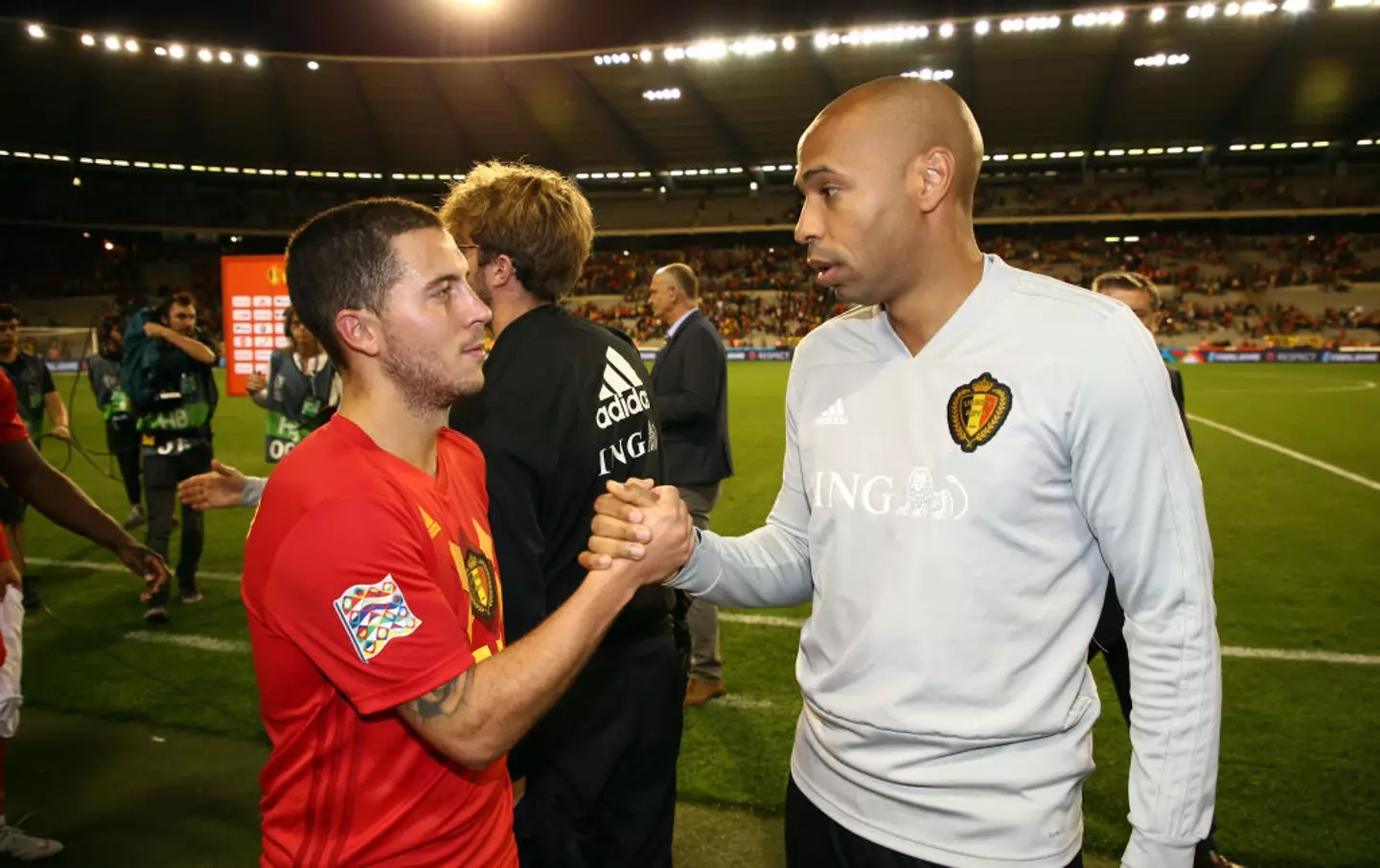 Thierry Henry worked with Eden Hazard while assistant coach of Belgium (Credit:Getty)