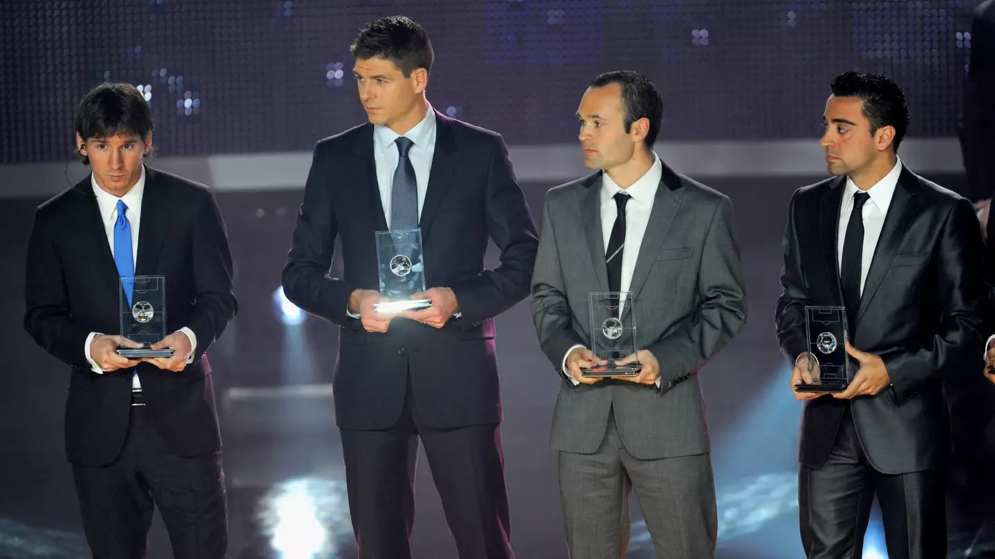 Steven Gerrard claimed England player was 'better' than Lionel Messi in year he won second Ballon d'Or