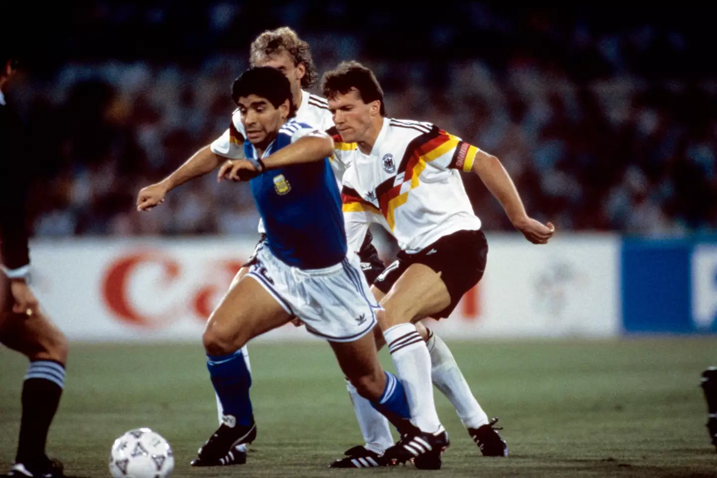 Maradona and Matthaus in 1990. (Image