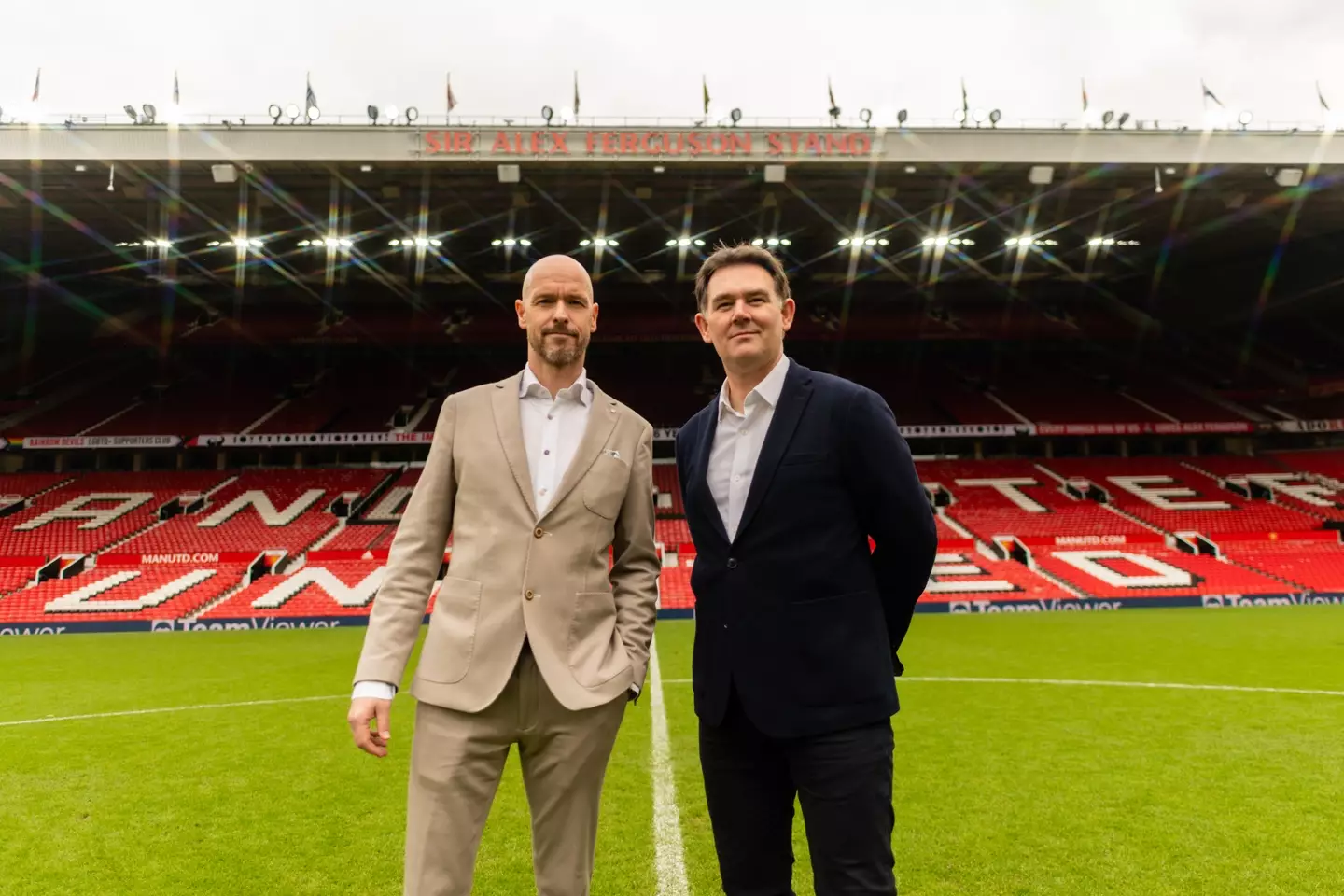Ten Hag pictured with Murtough. (Image