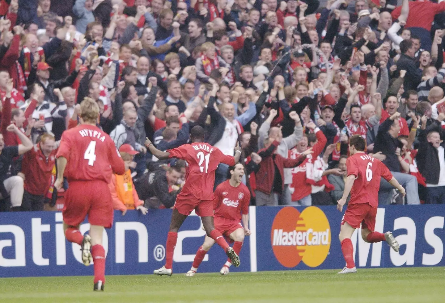 Liverpool would beat Chelsea in the Champions League semi-finals later that season (Image: PA)