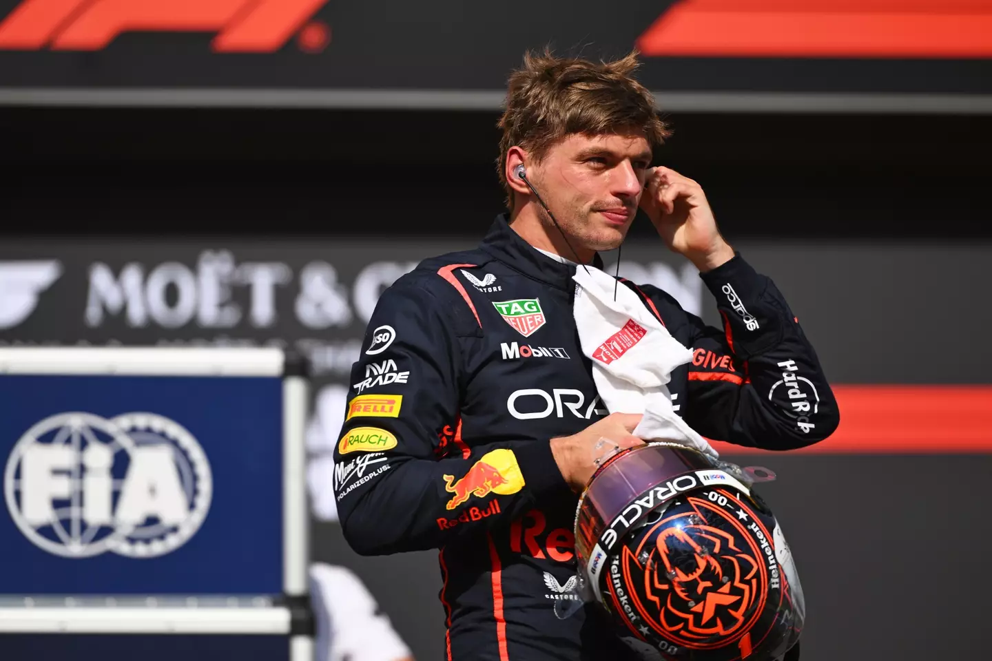 Max Verstappen will start the Belgian Grand Prix from P4. Image: Getty
